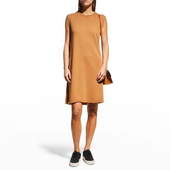 NWOT EILEEN FISHER ORGANIC‎ COTTON Crew Nk Tank Jersey Dress Peru Made Size 3X - Picture 1 of 13